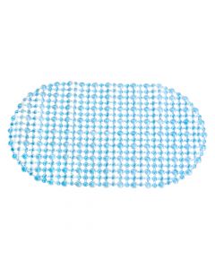 Alfombra pvc azul transparente (punto) 69x39cm