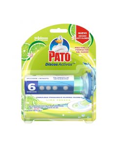 Gel limpiador para inodoro Pato fragancia lima fresca 38 g 6 discos