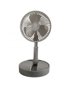 Ventilador recargable doméstico 8" con control gris Xfan