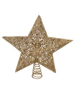 Estrella para árbol dorada 31 cm