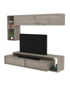 Mueble TV cenizo 200 x 41,5 x 50 cm Casa Lista