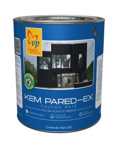 Pintura gris concreto exterior vp kem pared-ex clase a de 1 galón