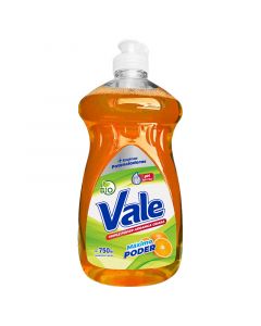 LAVAPLATOS PARA COCINA LÍQUIDO NARANJA 750 ML VALE