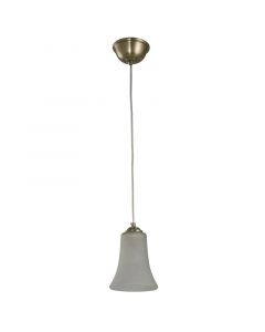 Lámpara colgante bronce antiguo 1l e27 60w (base enroscable)