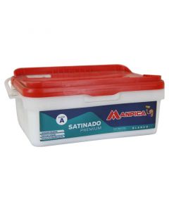 Pintura blanco satinado Premium Manpica clase A 1 gal