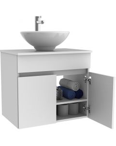Casa lista-módulo aéreo para lavamanos-020- 61x 53x41,2cm blanco