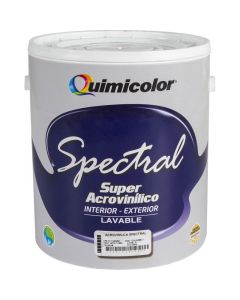 Pintura gris nieve mate spectral quimicolor clase a de 1 galón