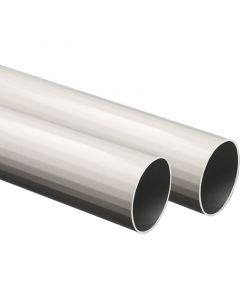 Tubo redondo de aluminio blanco de 19mm x 1,5m tauro 1pza.