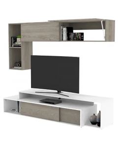 Mueble TV blanco cenizo 200 x 41,5 x 50 cm