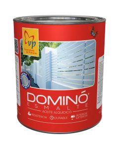 Pintura esmalte blanco Dominó clase B ¼ gal