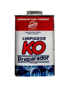 Limpiador preparador para uniones en pvc ko 500ml