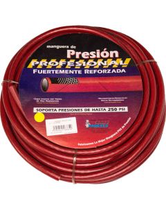 Manguera roja presion aire 1/4"x15 metros