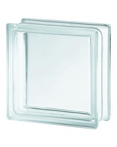 Vidrio block brillante Clearview transparente 19 x 19 x 8 cm