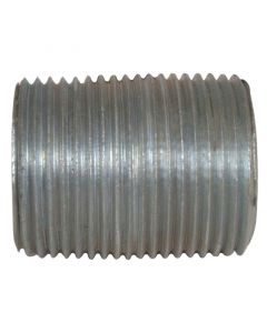 Niple galvanizado pulido corrido 1" 5 cm