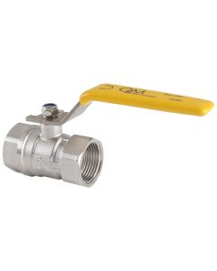 Válvula de paso de bola gas ¾" Quality Metal acero inox 304