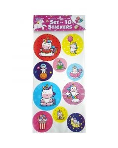 Sets de stickers premium unicornio