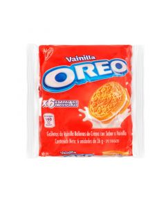 Galleta Oreo sabor vainilla paquete 6 uds (36 g c/u)