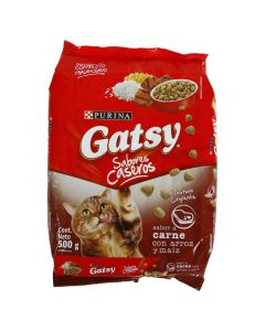 Alimento para gato Gatsy sabor carne con arroz y maíz 500 g