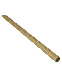 Tubo redondo acanalado de aluminio oro de 13mm x 2m TAURO