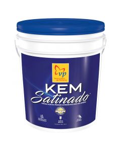Pintura caucho Kem Satinado blanco intenso clase A 4 gal