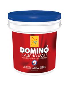 Pintura caucho Dominó plastico negro inifinito clase B cuñete 2 gal
