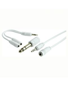 Adaptador de audio para audifonos 1,8 m