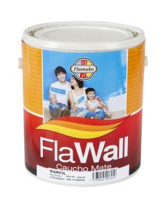 Pintura marfil mate flamuko-flawall clase b de 1 galón