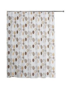 Cortina para baño peva estampado hojas 178 x 183 cm