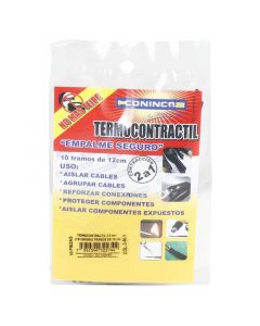 Termocontractil 10 x 3 mm 1/8" 22-18 AWG