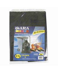 Bolsas para basura 30 kg calibre 8 6 uds