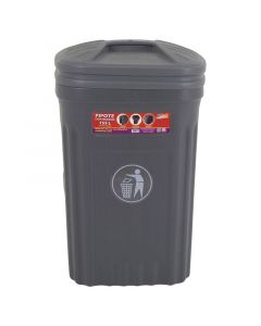 Basurero uso general polipropileno con tapa 155 litros Alfa Hogar