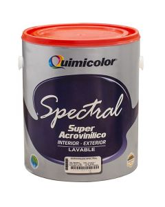 Pintura marfil mate spectral quimicolor clase a de 1 galón