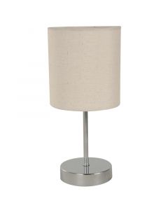 Lámpara de mesa cromo 1l e14 40w (2 piezas)