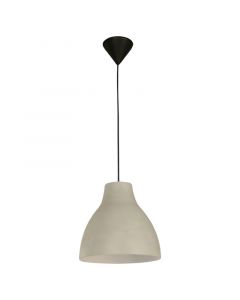 Lámpara colgante gris 1 luz E27 25 W