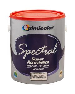 Pintura blanco mate spectral quimicolor clase a de 1 galón