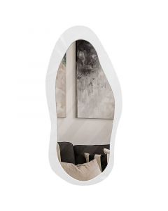 ESPEJO WAVE IRREGULAR 120 X 58 CM MARCO BLANCO
