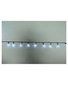 Luces navideñas led copos 100 leds 15 m luz blanca