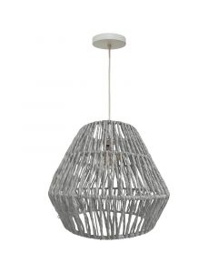 Lámpara colgante siena vintage gris 1 luz E27 08252