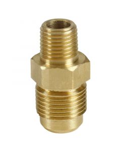 Conector flare de bronce ½" x 1/4"