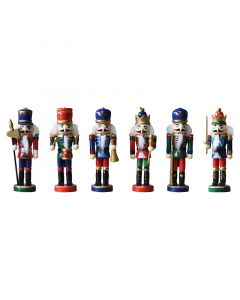 Conjunto de cascanueces Basic Living madera multicolor 13 cm