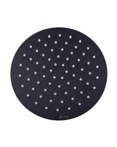 Regadera anticalcárea 8" ultra plana redonda negra