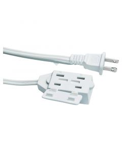 Extensión eléctrica 16 AWG 3 m blanca uso liviano