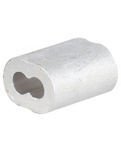Unión cable 1/8pulg aluminio (6 unidades)
