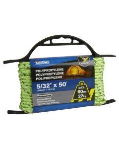 Cuerda polipropileno trenzado diamante 5/32" (15 m) amarillo