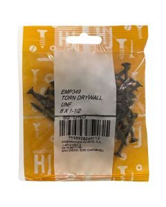 Tornillo drywall cabeza plana punta fina 6 x 1½" (50 uds)