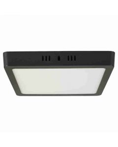 Lámpara led sobreponer cuadrado negro 18 W