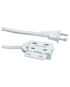 Extensión eléctrica 16 AWG 5 m blanca uso liviano