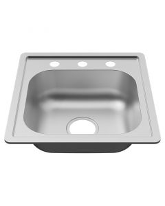 Fregadero acero inoxidable empotrar 1 batea 45 x 45 cm Aqua Nuova
