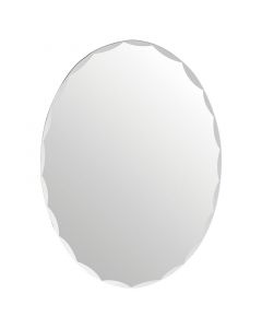 ESPEJO OVAL 60 X 45 CM BORDE BISELADO