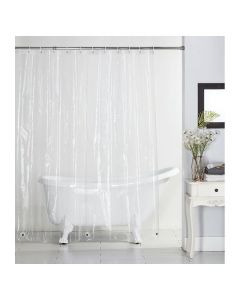 Cortina para baño peva transparente 183 x 183 cm